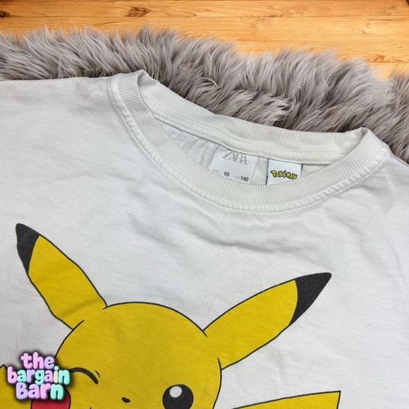 !!SALE!! Zara Pokémon Pikachu Unisex Youth Kids Graphic Long Sleeve T-Shirt (10) - Picture 2 of 3